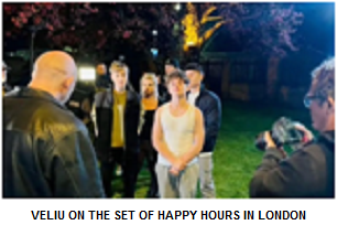 VELIU ON THE SET OF HAPPY HOURS IN LONDON_